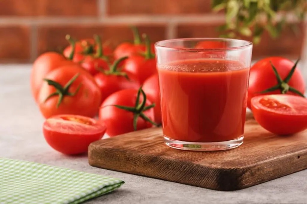 Un bicchiere di succo di pomodoro può migliorare la salute in molti modi