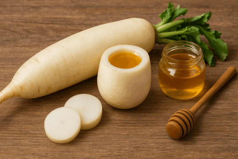 Sciroppo di ravanello bianco: ricetta antica che calma la tosse