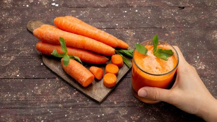 SUCCO di CAROTE medicinale per la salute degli occhi (Ricetta e consumo)