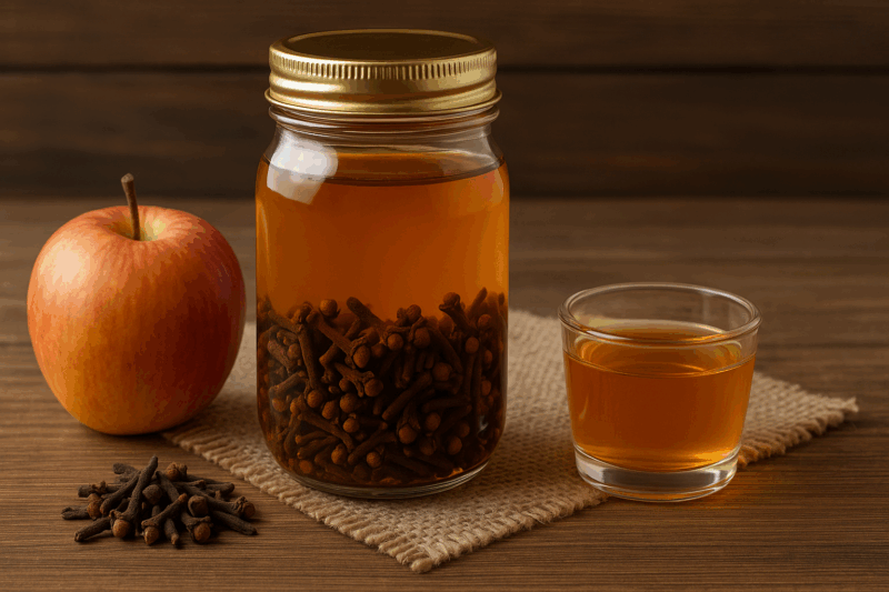 Aceto di mele e chiodi di garofano: tonico digestivo e antinfiammatorio (ricetta e consumo)