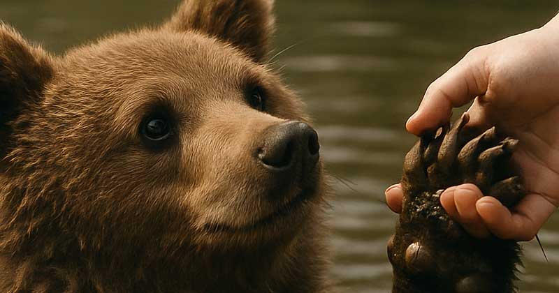 Ho estratto dall’acqua il corpicino di un cucciolo d’orso
