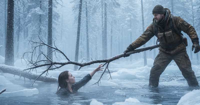 Il guardaboschi sentì dei rumori vicino al fiume e si affrettò verso di essi. Ciò che vide non gli lasciò tempo per pensare.