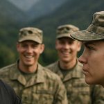 I banditi della foresta hanno attaccato una donna in uniforme militare