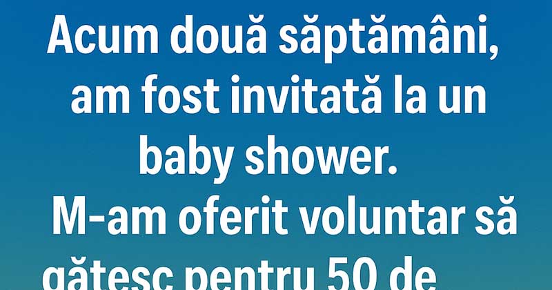 Ho trascorso ore a preparare per un baby shower