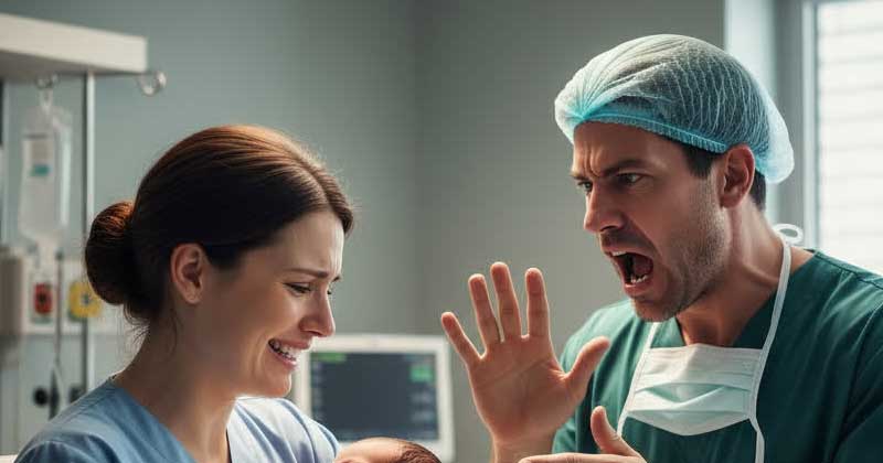Mio marito mi ha colpito in ospedale subito dopo che ho partorito…