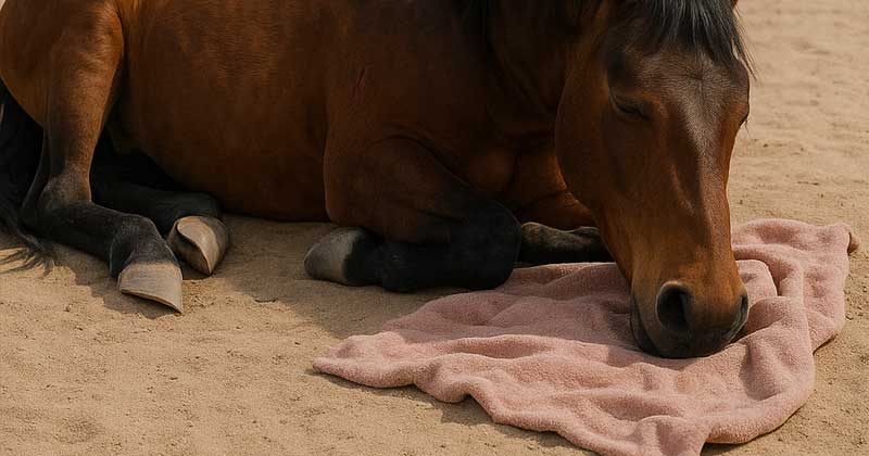 Credevano che fosse solo un cavallo ferito, sdraiato a terra