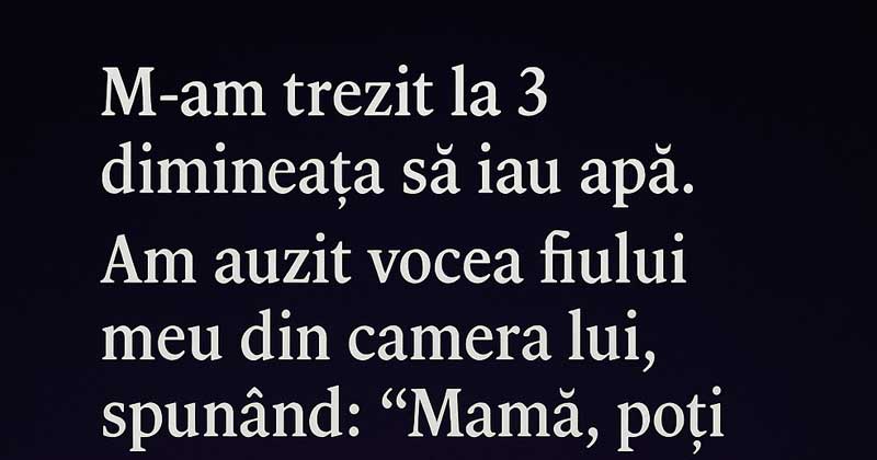 A volte, non sono i grandi eventi, ma i momenti tranquilli