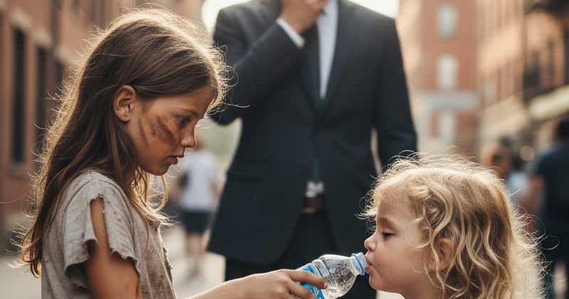 La figlia del milionario non aveva mai parlato, ma quando una bambina povera le offrì dell’acqua