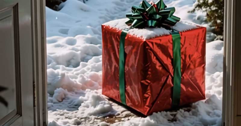 HO TROVATO UN REGALO SULLA PORTA PER NATALE