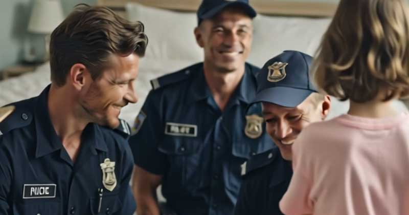 La bambina ha detto alla polizia di aver visto un uomo mascherato sotto il suo letto