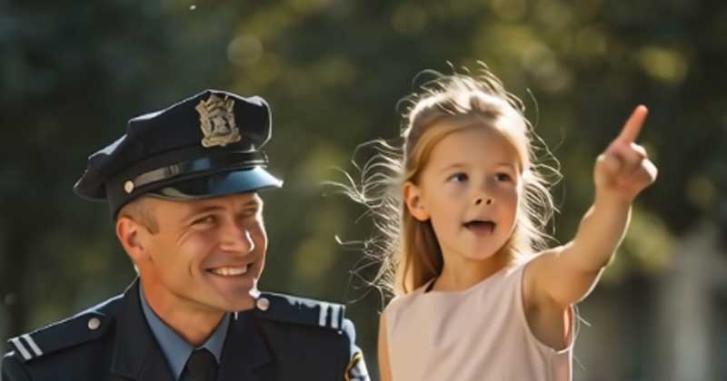 Per strada ho visto una bambina completamente sola