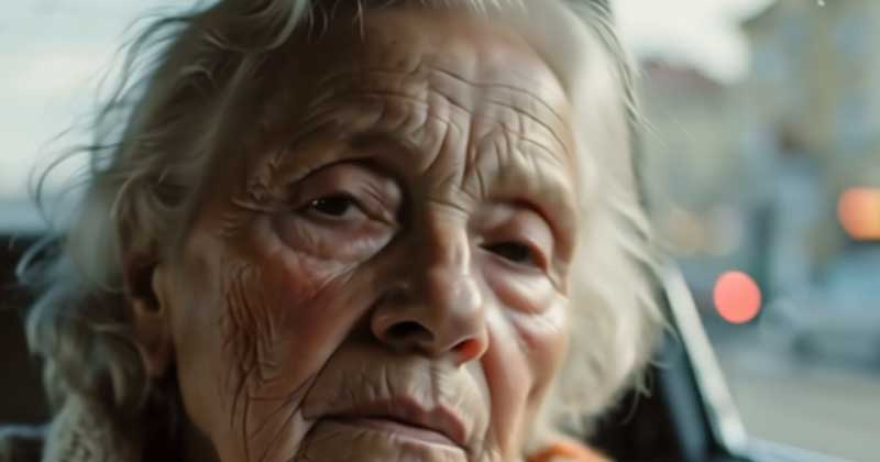 Mamma anziana diventata senza tetto a causa dei suoi 3 figli