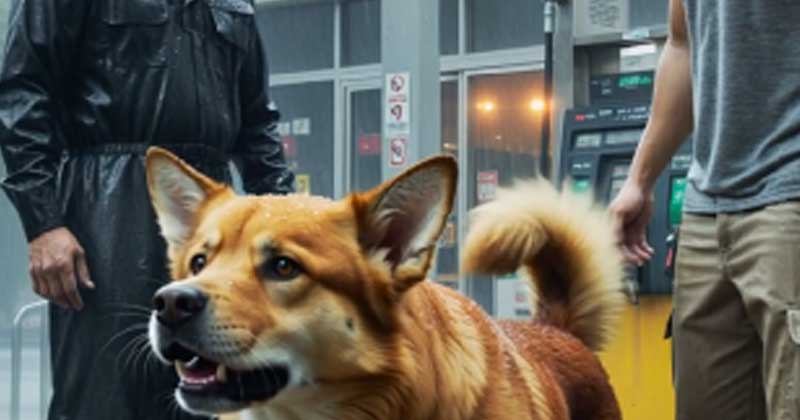 „In una stazione di servizio, un cane randagio ha abbaiato e ha strappato i pantaloni di un dipendente