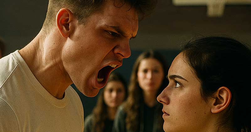 Il bullo della scuola l’ha insultata davanti a tutta la scuola e ha cominciato a deriderla