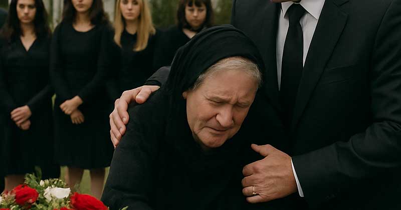 Un giorno, una donna ricca ha seppellito la sua unica figlia e il genero
