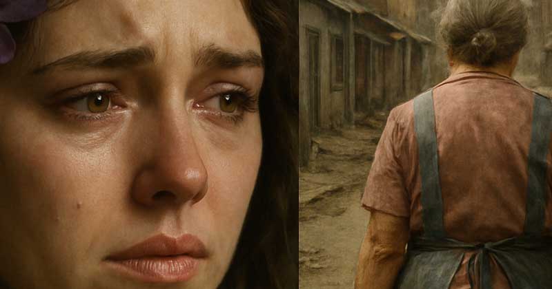 LUCERO SEGUE la sua domestica fino a CASA…