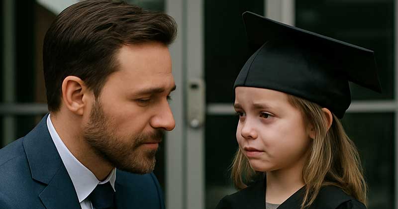 Una povera bambina chiede a un milionario di essere suo padre alla cerimonia di diploma, e ciò che lui fa…