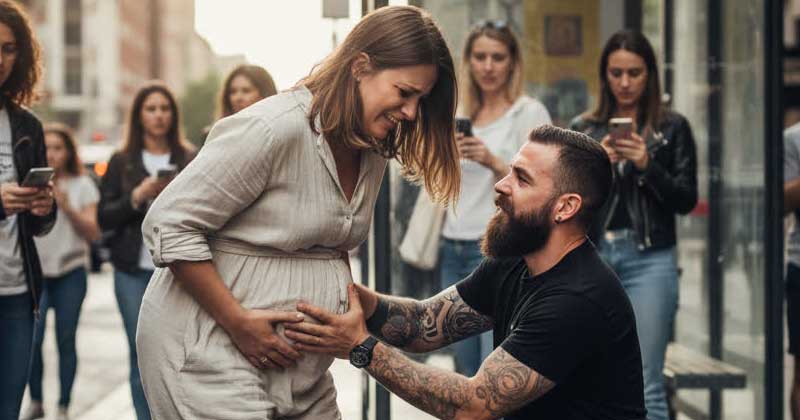 Una donna incinta si è sentita male per strada, ma nessuno si è avvicinato per aiutarla
