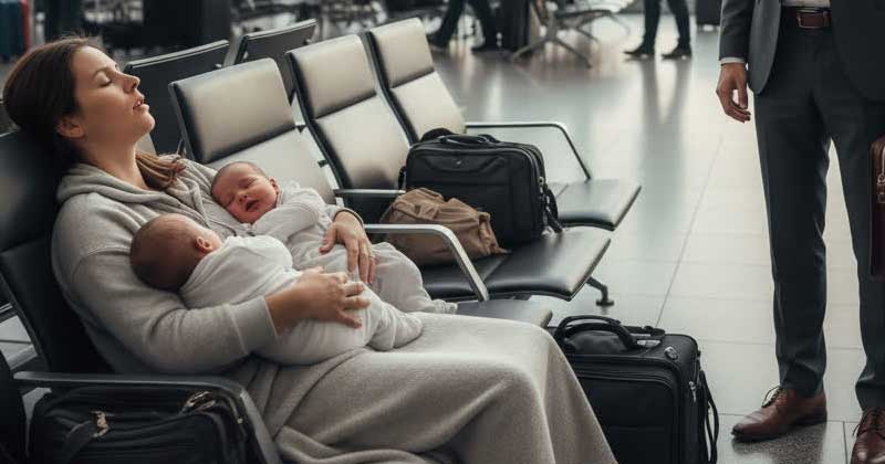 In aeroporto, un milionario incontra la sua ex governante