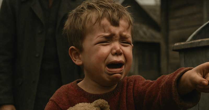 Un milionario ha sentito un bambino piangere: “Mia madre è là!”
