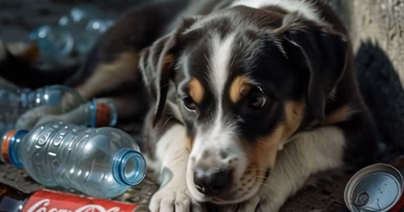 HO TROVATO UN CUCCIOLO SOLITARIO NELLA SPAZZATURA