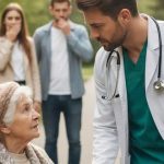 Le persone ridevano di una povera anziana nella sala d’attesa dell’ospedale