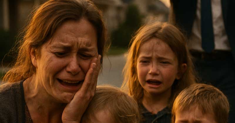 Ha cacciato la moglie e i 5 figli di casa… ma quando è tornato umiliato, tutto era cambiato!…