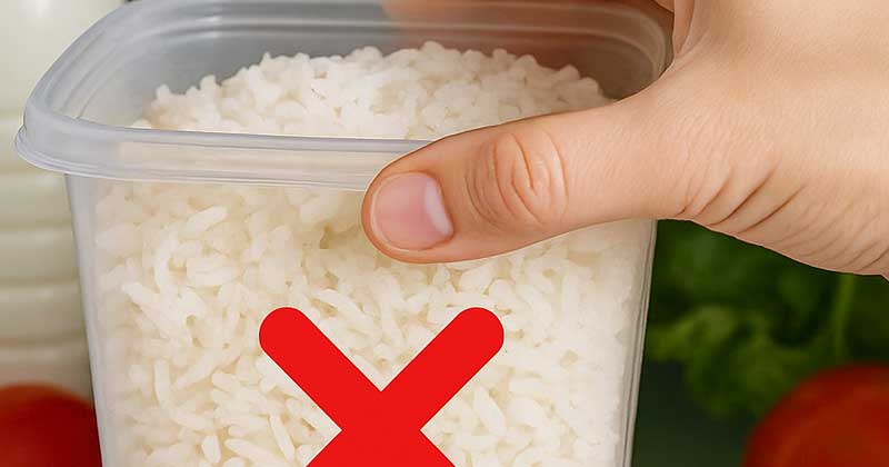 Non conservare mai mai il riso cotto in frigorifero senza sapere questo