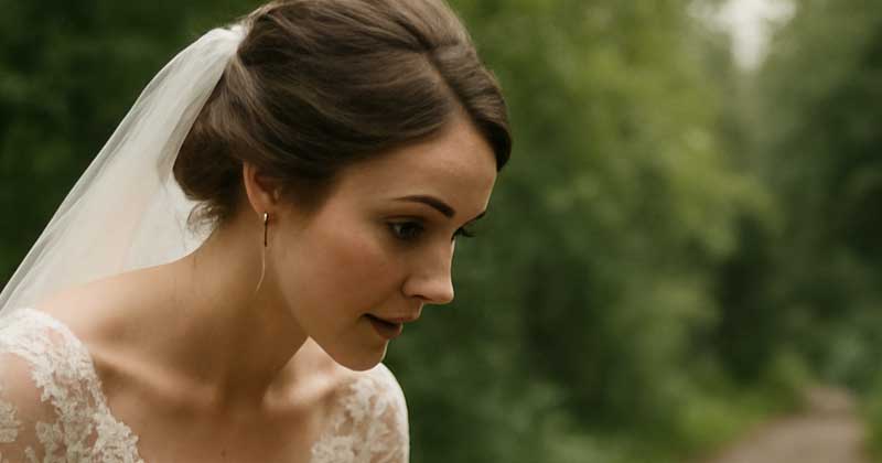Solo poche ore prima del mio matrimonio, sono uscita per prendere il bouquet dal corriere