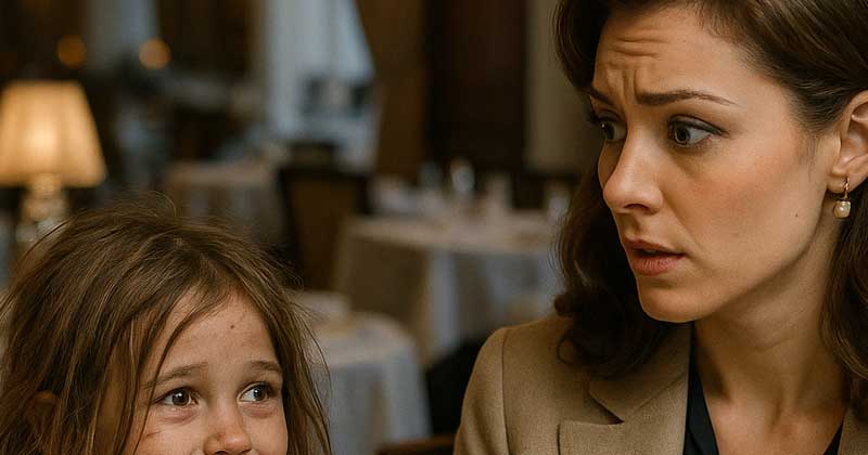 Una bambina affamata, in stracci, si avvicinò timidamente a una donna elegante e sussurrò