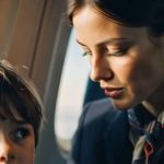 Un ragazzino ha fatto un segno strano con la mano in aereo