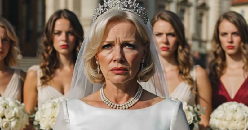 La suocera è venuta al nostro matrimonio in un abito da sposa