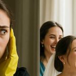 Un’addetta alle pulizie ha sentito la confessione della sposa pochi minuti prima del matrimonio.