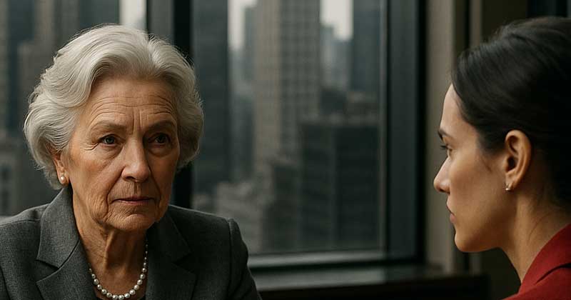 „Sei solo una povera vecchia”, derise la nuora