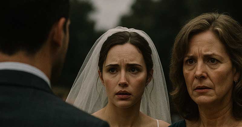 Durante il matrimonio, mia suocera si è alzata dal suo posto
