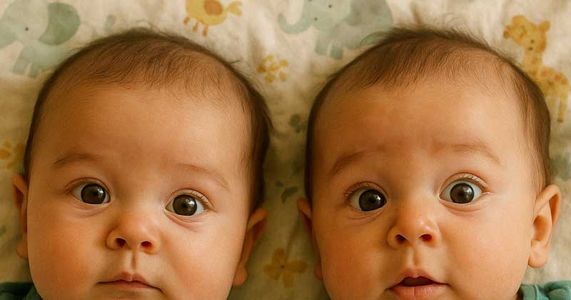 Uno dei miei gemelli si è ammalato, così li ho portati entrambi a fare dei test