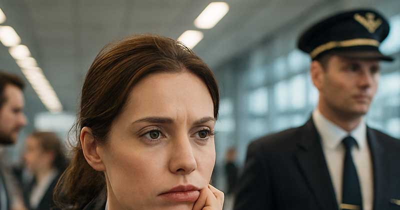 Dimenticando il marito all’aeroporto, stava per partire quando vide sua suocera parlare con un tassista