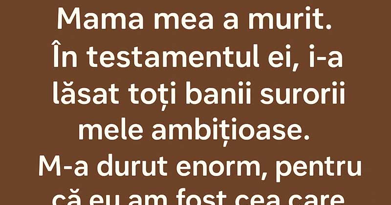 Mia madre è morta