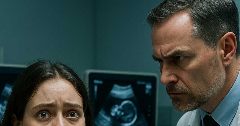 All’ultima mia visita prenatale, il dottore ha esaminato a lungo l’ecografia, con le mani tremanti