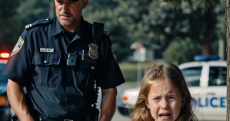 Durante la pattuglia ho notato una bambina piccola, che stava sotto un albero e piangeva