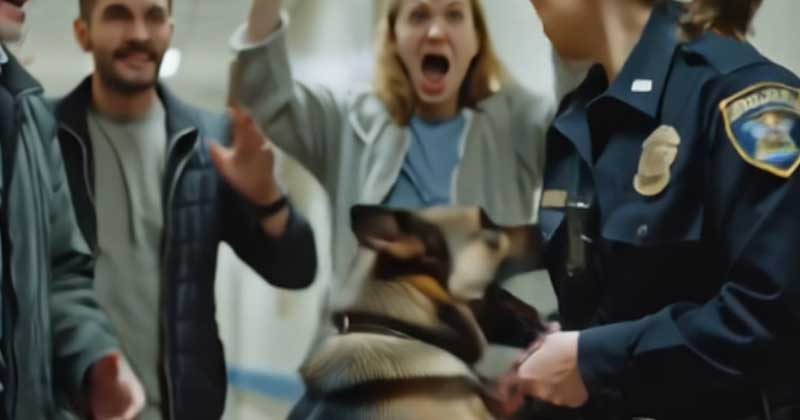 Il cane K9 non smetteva di abbaiare nella stanza 207 di un ospedale