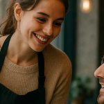 Una barista risolve il problema di un cliente in 6 lingue