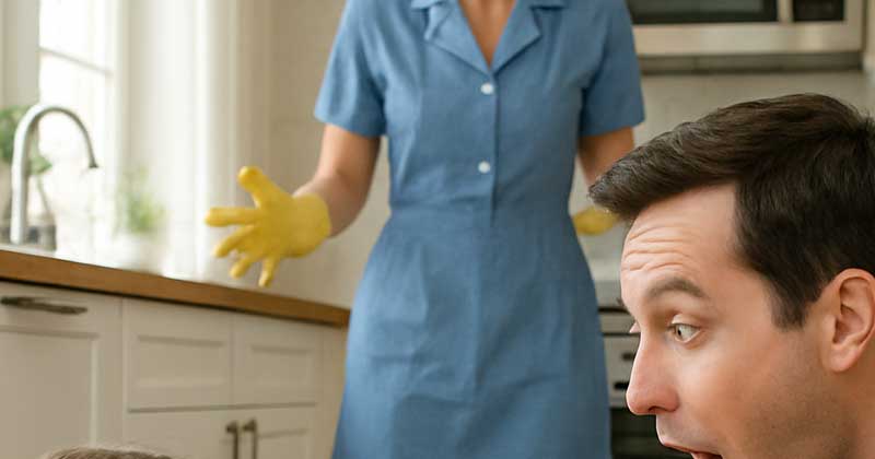 Una modesta addetta alle pulizie, senza nessuno a cui lasciare a casa sua figlia