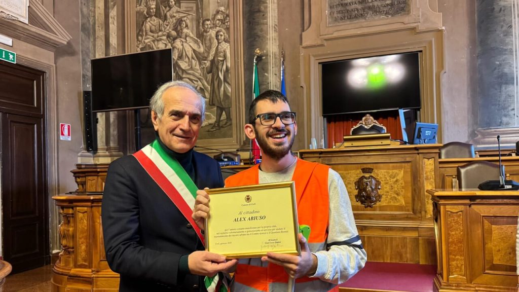 Riconoscimento a Alex Abiuso: Esempio di Civismo nel Cuore di Forlì