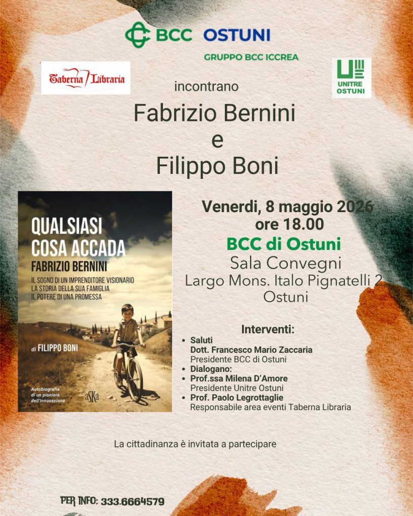Fabrizio Bernini: il volto dell’innovazione imprenditoriale alla Banca di Credito Cooperativo di Ostuni