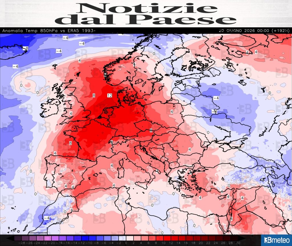 Caldo torrido in arrivo in Italia: picchi fino a 40°C
