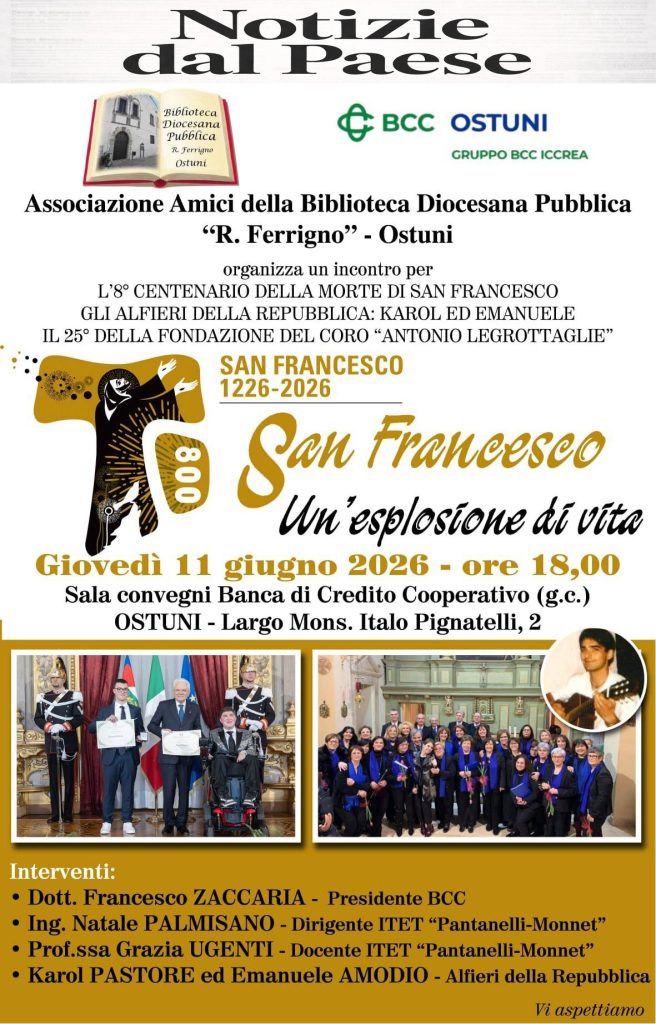 La BCC di Ostuni celebra San Francesco: un invito alla riflessione e all’azione