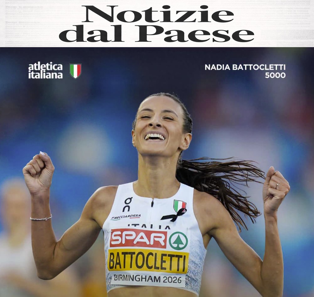 Atletica: Battocletti conquista l’oro nei 5000 metri, bronzo per Majori